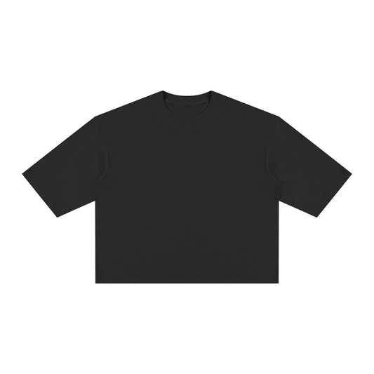 Unisex Vintage Wash Boxy T-Shirt in black