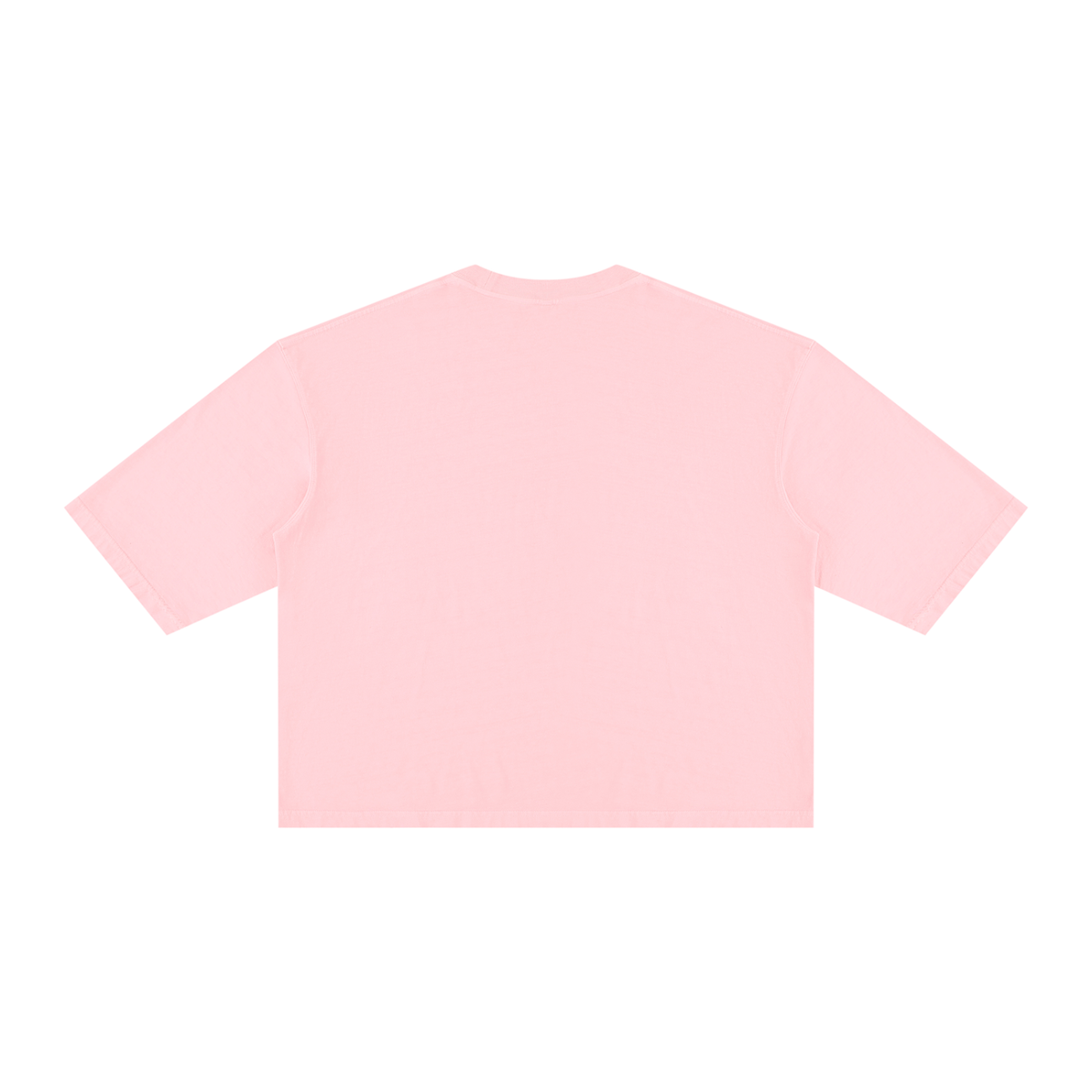 Unisex Vintage Wash Boxy T-Shirt in pink, alternate angle