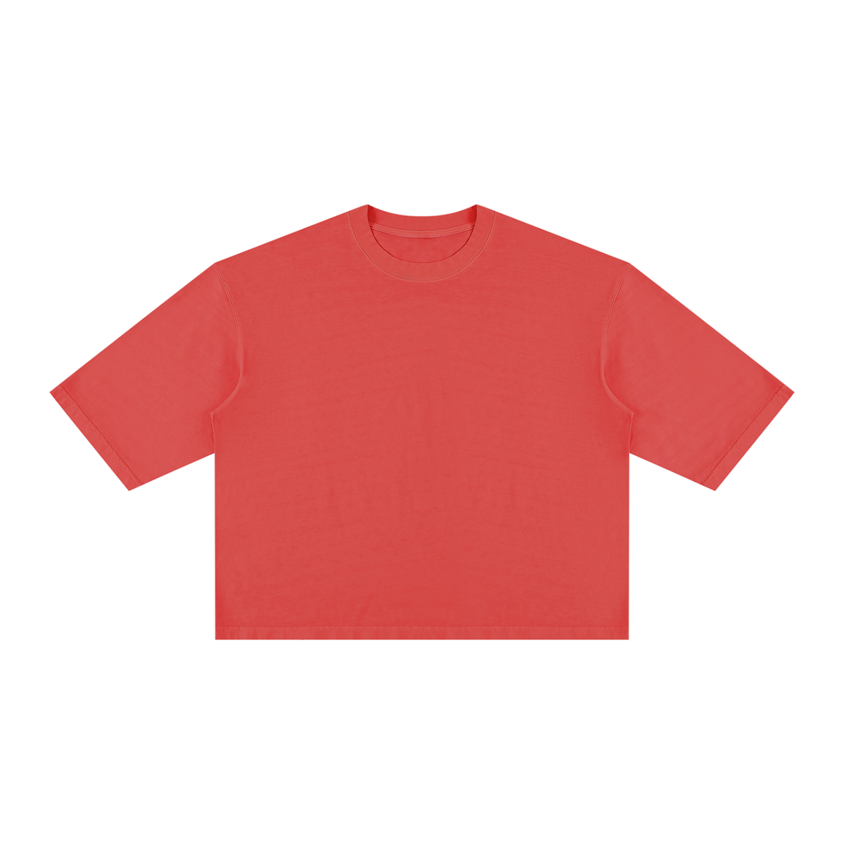 Unisex Vintage Wash Boxy T-Shirt in red