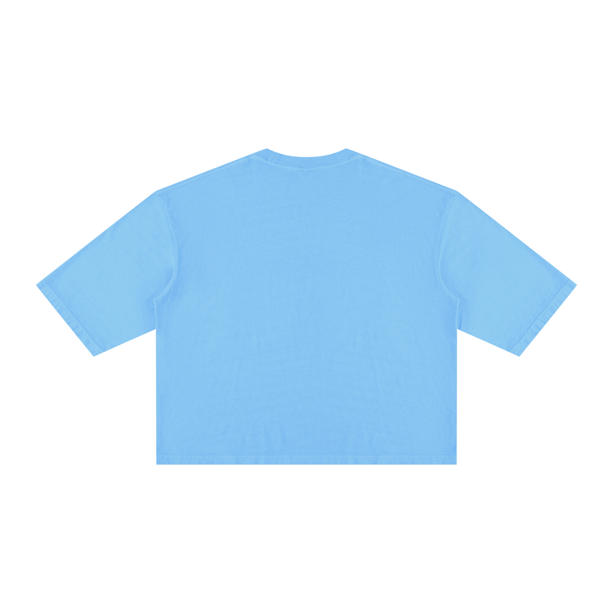 Unisex Vintage Wash Boxy T-Shirt in sky blue, alternate angle