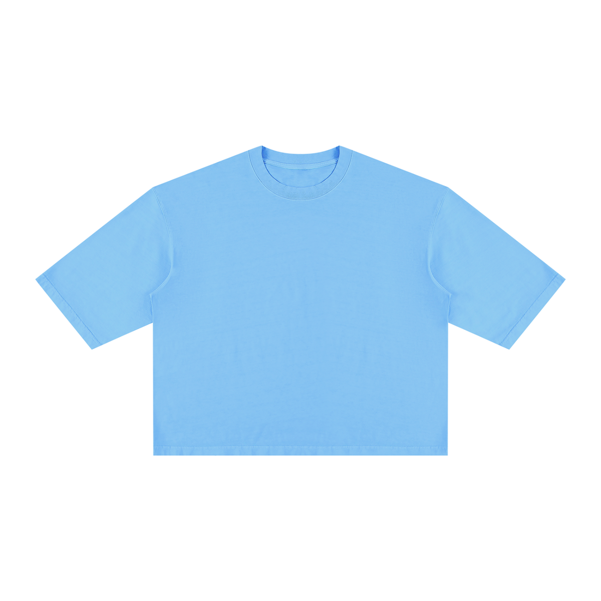 Unisex Vintage Wash Boxy T-Shirt in sky blue