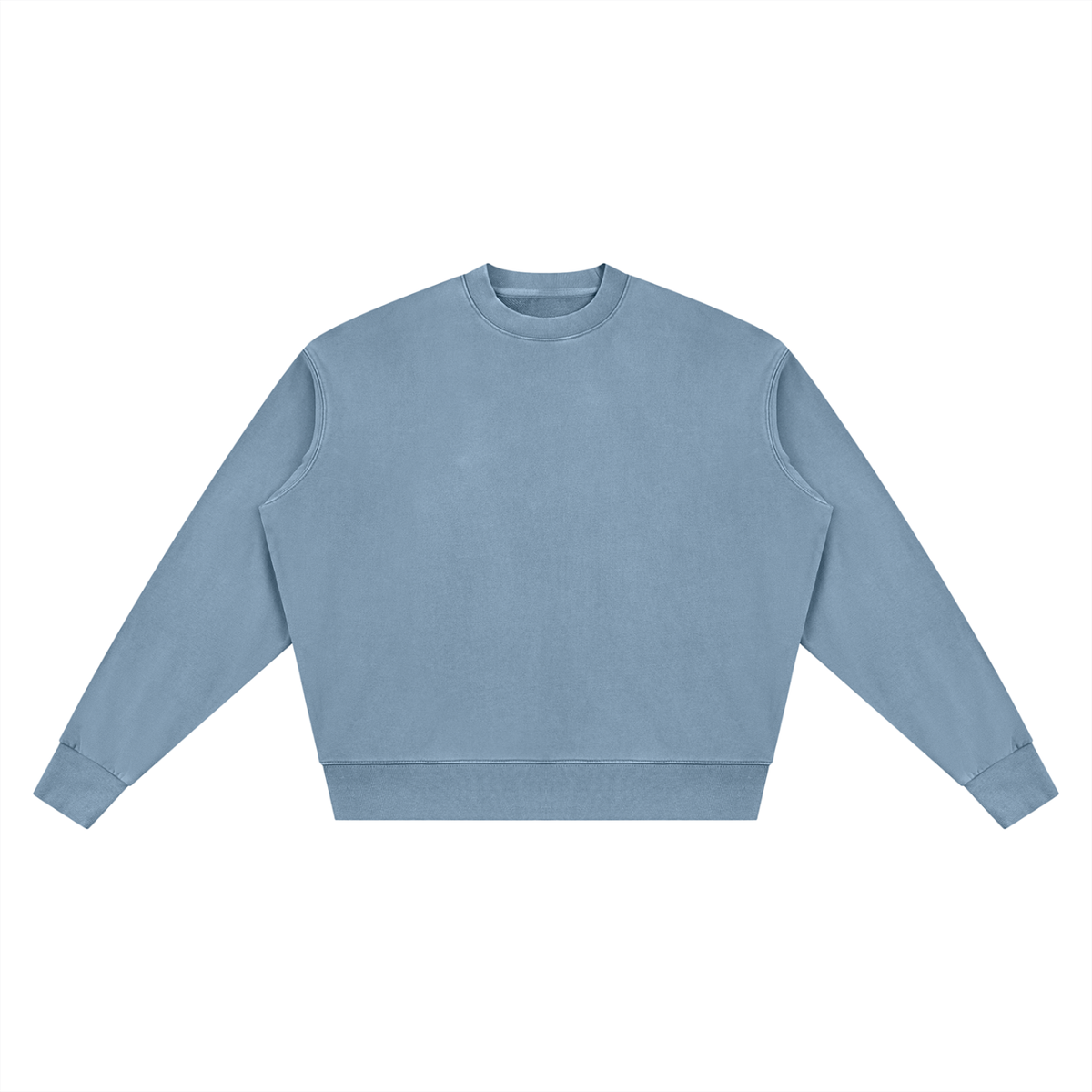 Unisex Vintage Wash Crewneck Sweatshirt in jeans blue