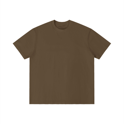Unisex Vintage Wash Distressed T-Shirt in coffee