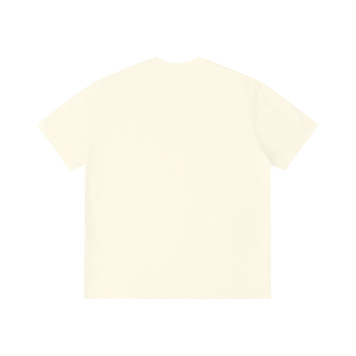 Unisex Vintage Wash Distressed T-Shirt in light apricot, alternate angle
