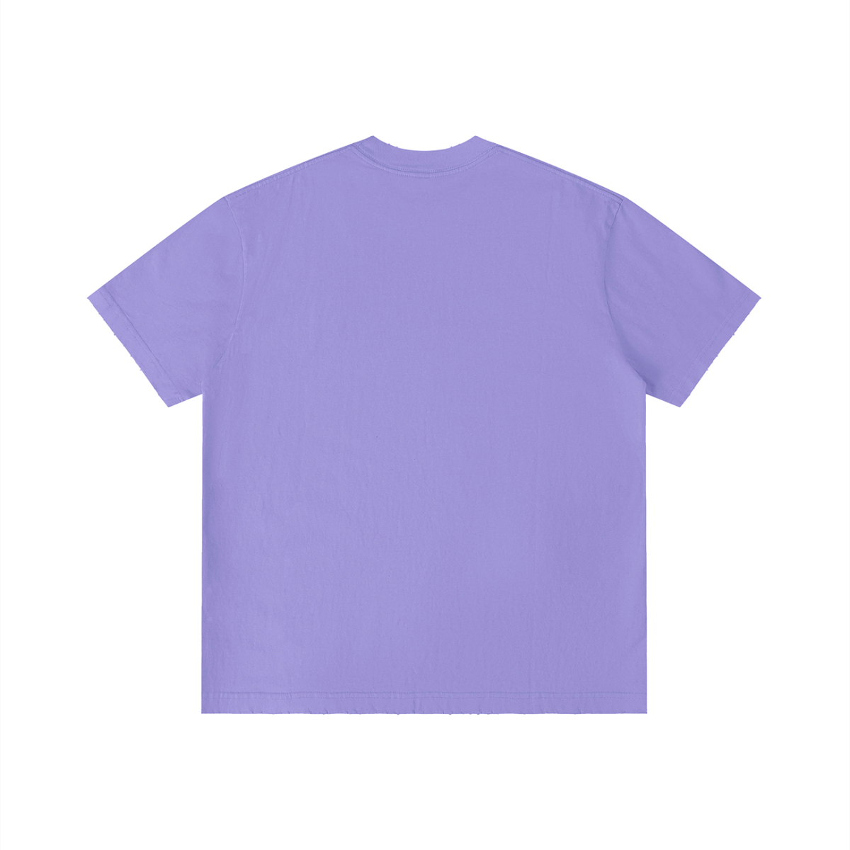 Unisex Vintage Wash Distressed T-Shirt in purple, alternate angle