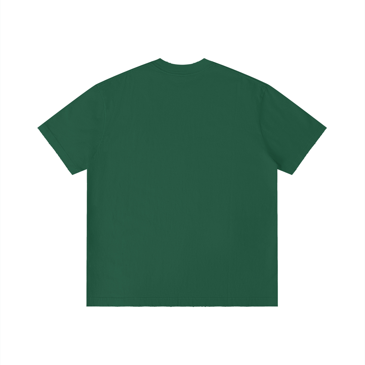 Unisex Vintage Wash Distressed T-Shirt in retro green, alternate angle