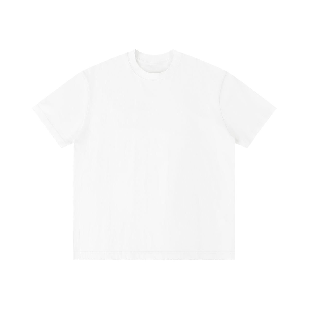 Unisex Vintage Wash Distressed T-Shirt in white