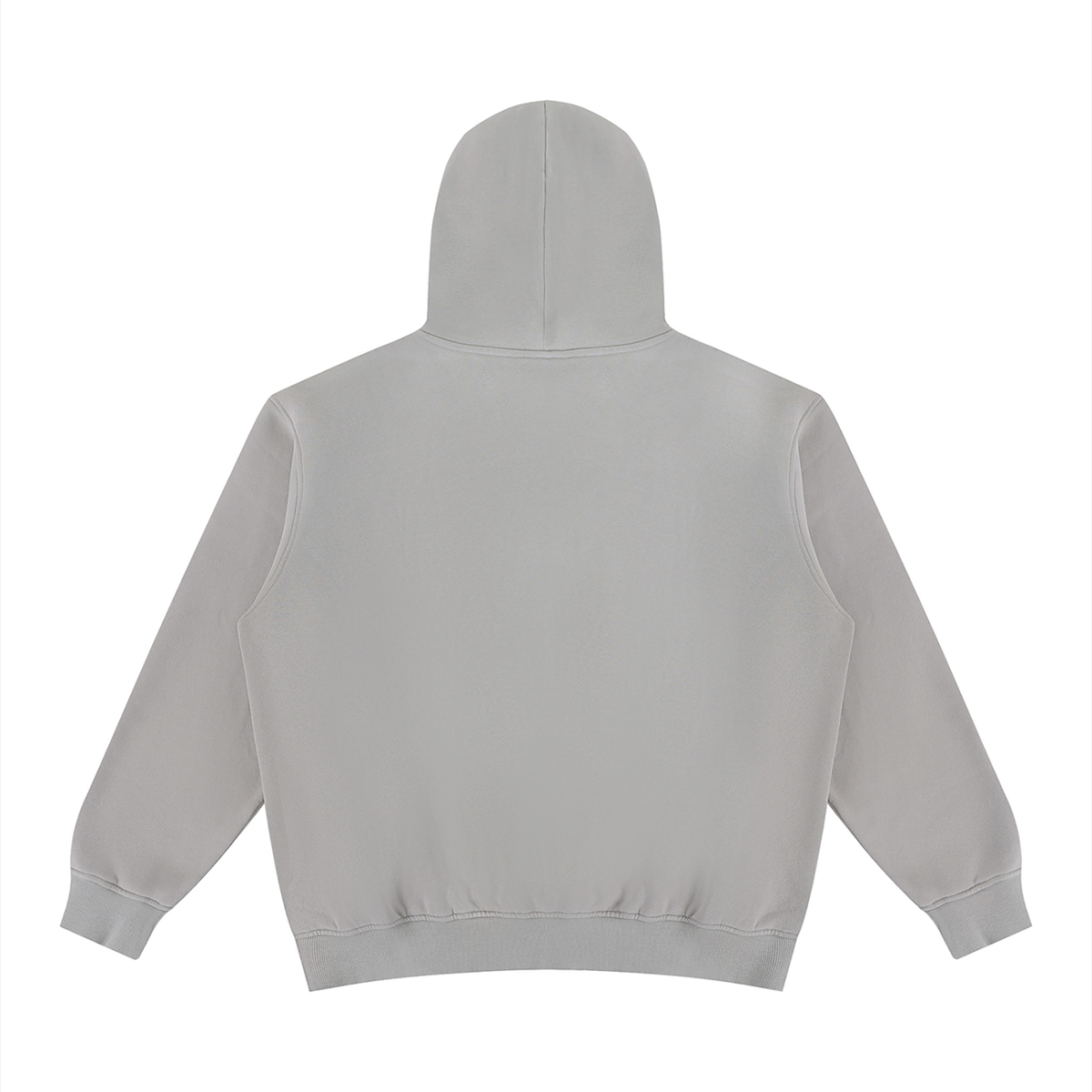 Unisex Vintage Wash Fleece Hoodie in light gray, alternate angle
