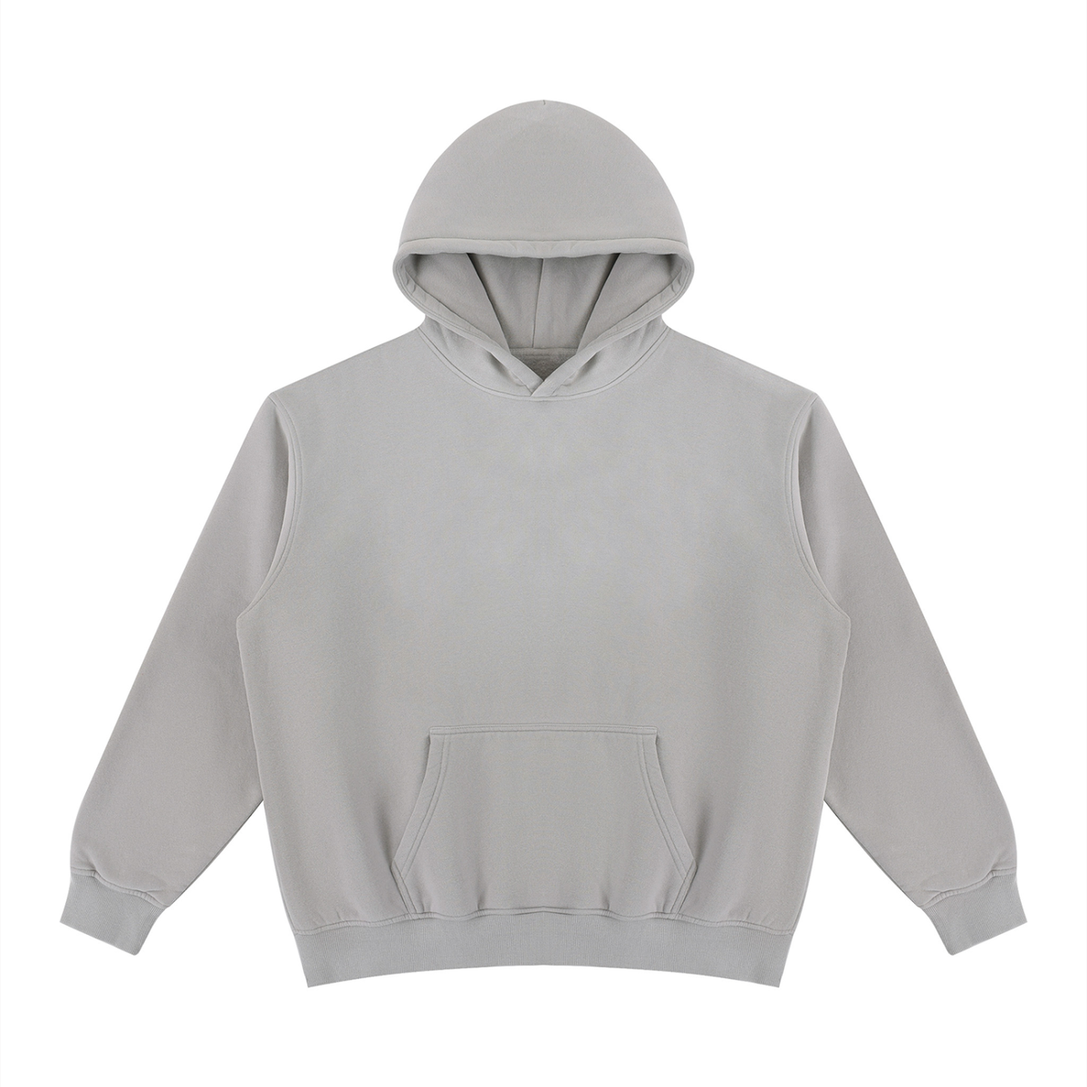 Unisex Vintage Wash Fleece Hoodie in light gray