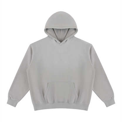 Unisex Vintage Wash Fleece Hoodie in light gray