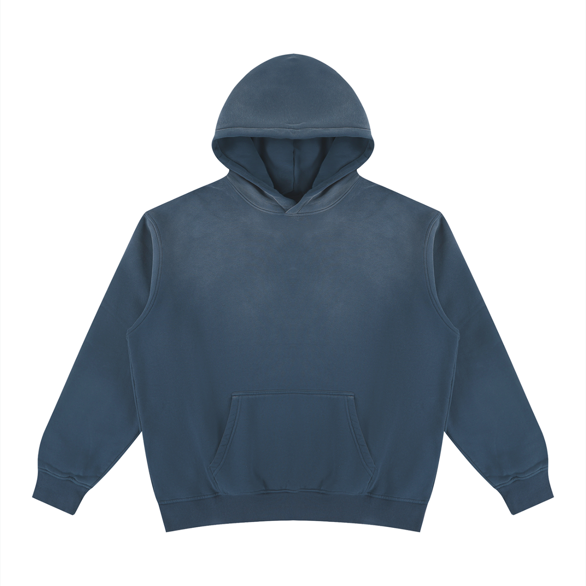 Unisex Vintage Wash Fleece Hoodie in washed blue