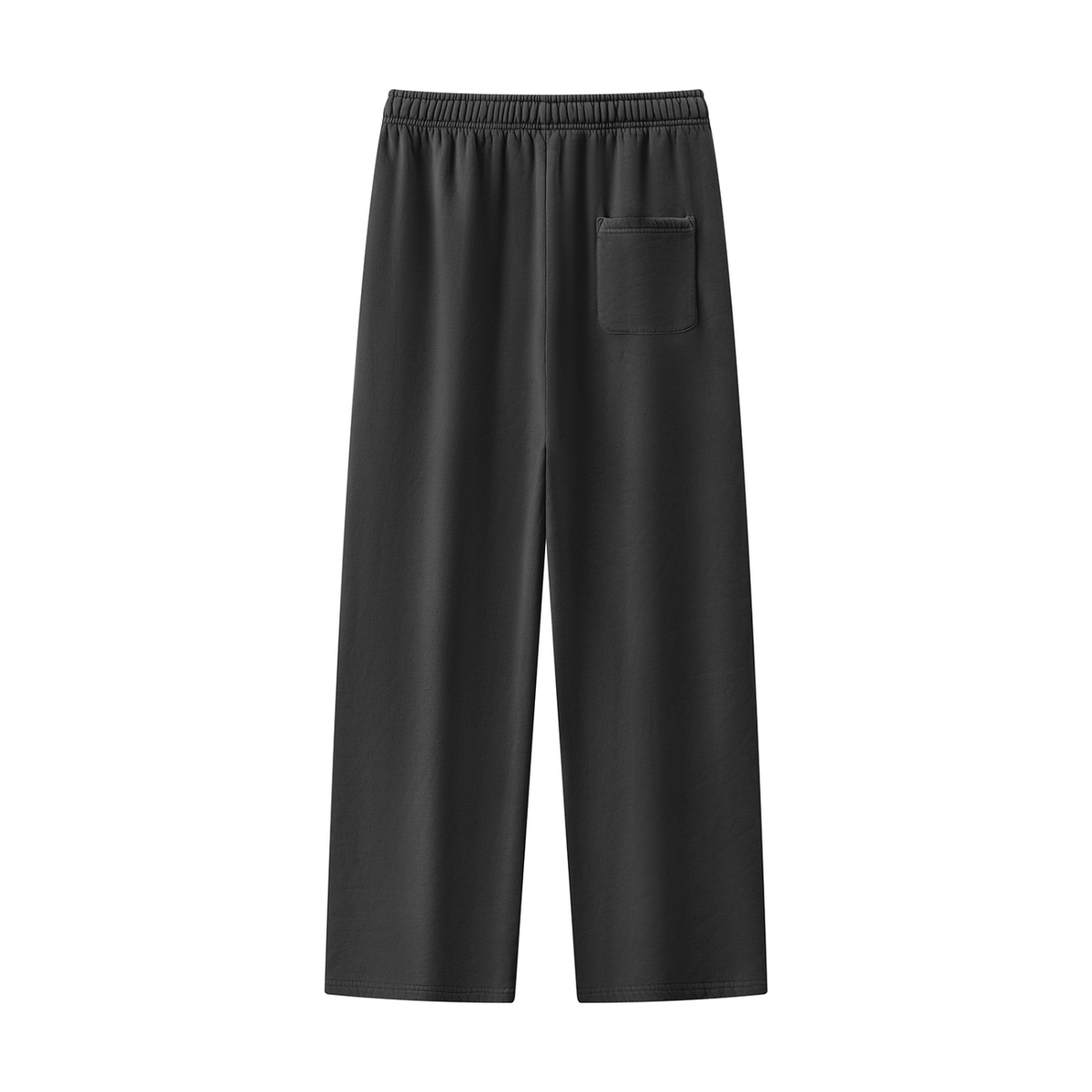 Unisex Vintage Wash Fleece Sweatpants in black, alternate angle
