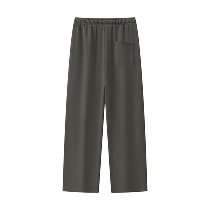 Unisex Vintage Wash Fleece Sweatpants in dark gray, alternate angle