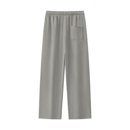 Unisex Vintage Wash Fleece Sweatpants in medium gray, alternate angle