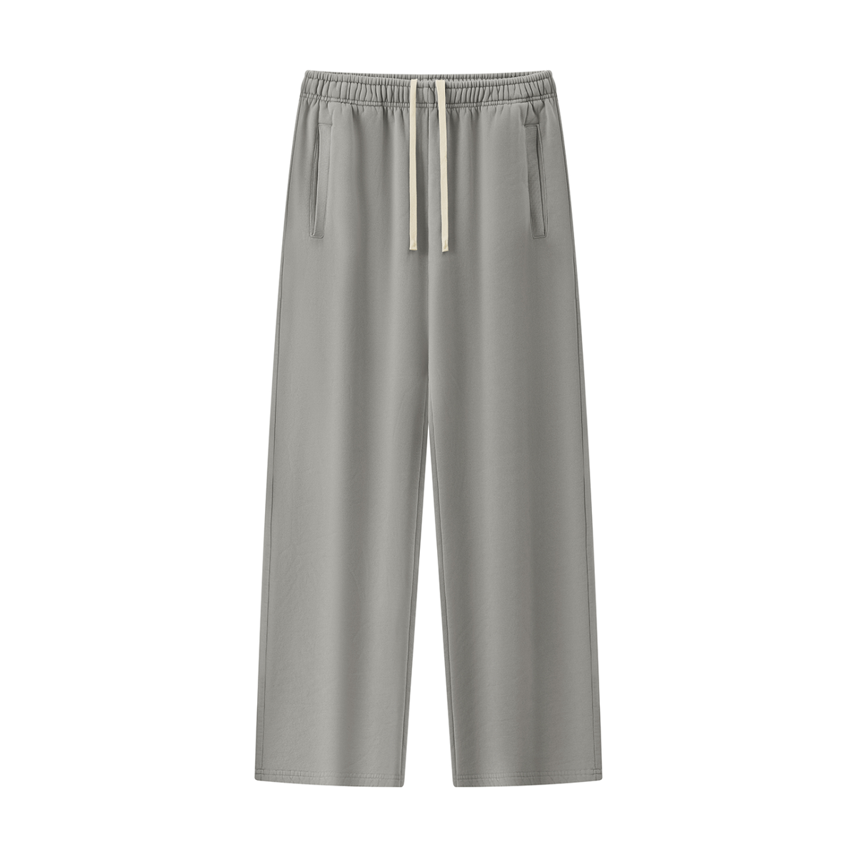 Unisex Vintage Wash Fleece Sweatpants in medium gray
