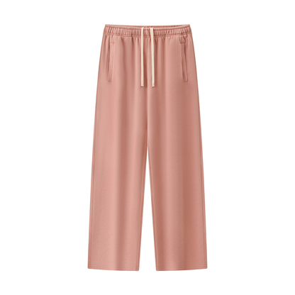 Unisex Vintage Wash Fleece Sweatpants in pink