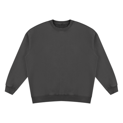Unisex Vintage Wash Fleece Sweatshirt in black