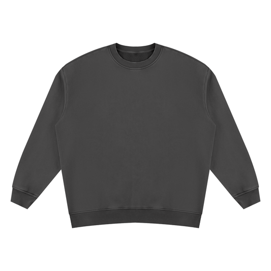 Unisex Vintage Wash Fleece Sweatshirt in black