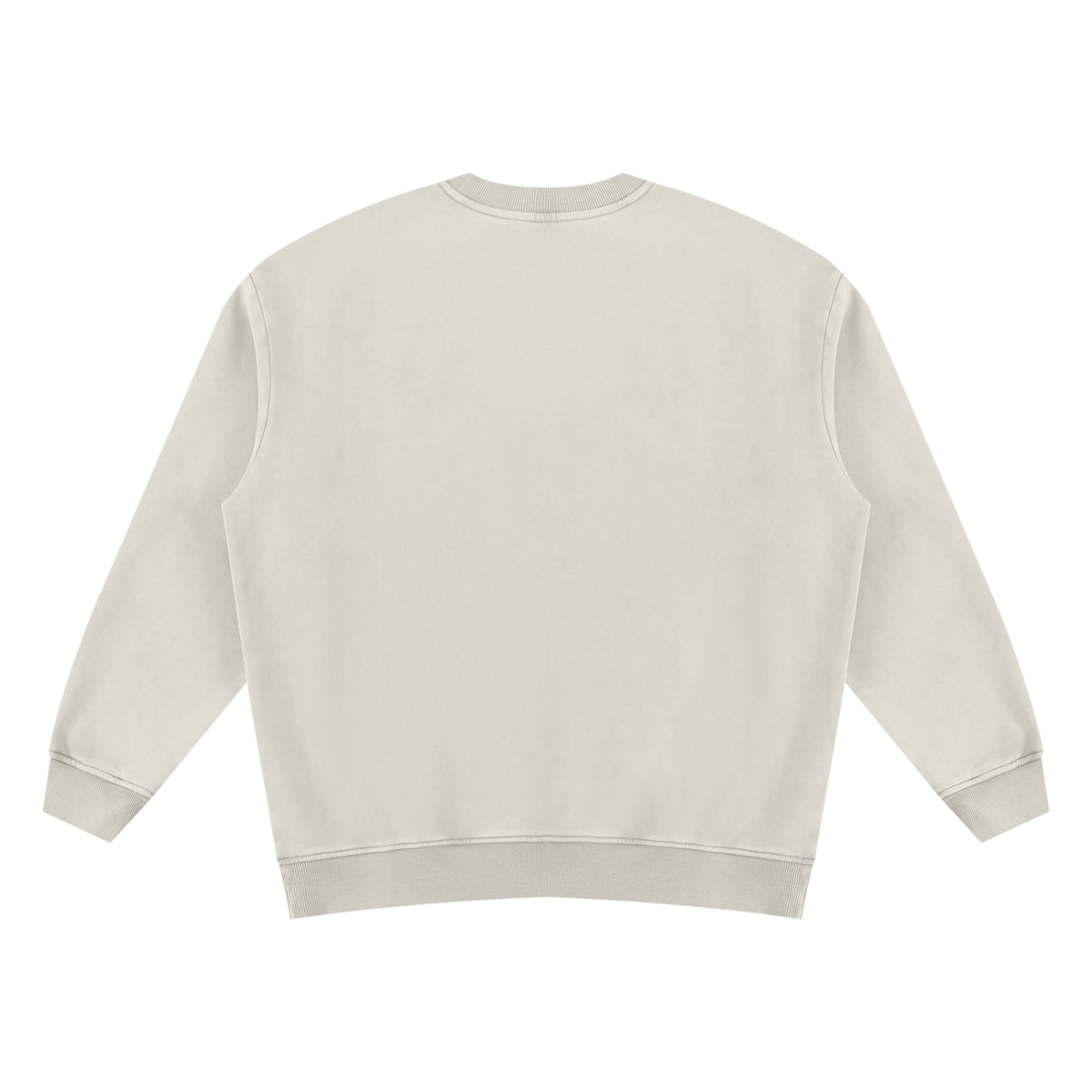 Unisex Vintage Wash Fleece Sweatshirt in light apricot, alternate angle