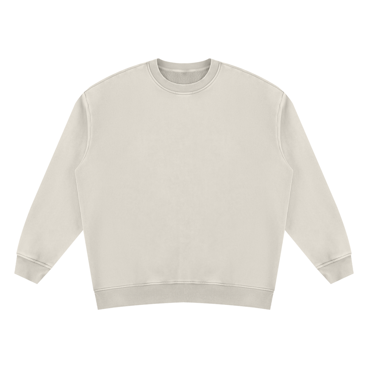 Unisex Vintage Wash Fleece Sweatshirt in light apricot