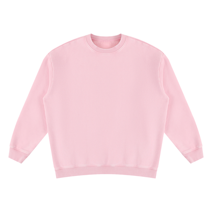 Unisex Vintage Wash Fleece Sweatshirt in pink