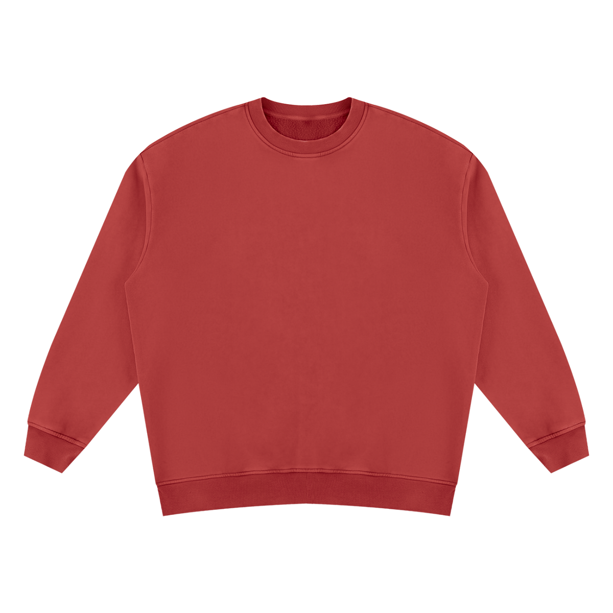 Unisex Vintage Wash Fleece Sweatshirt in red