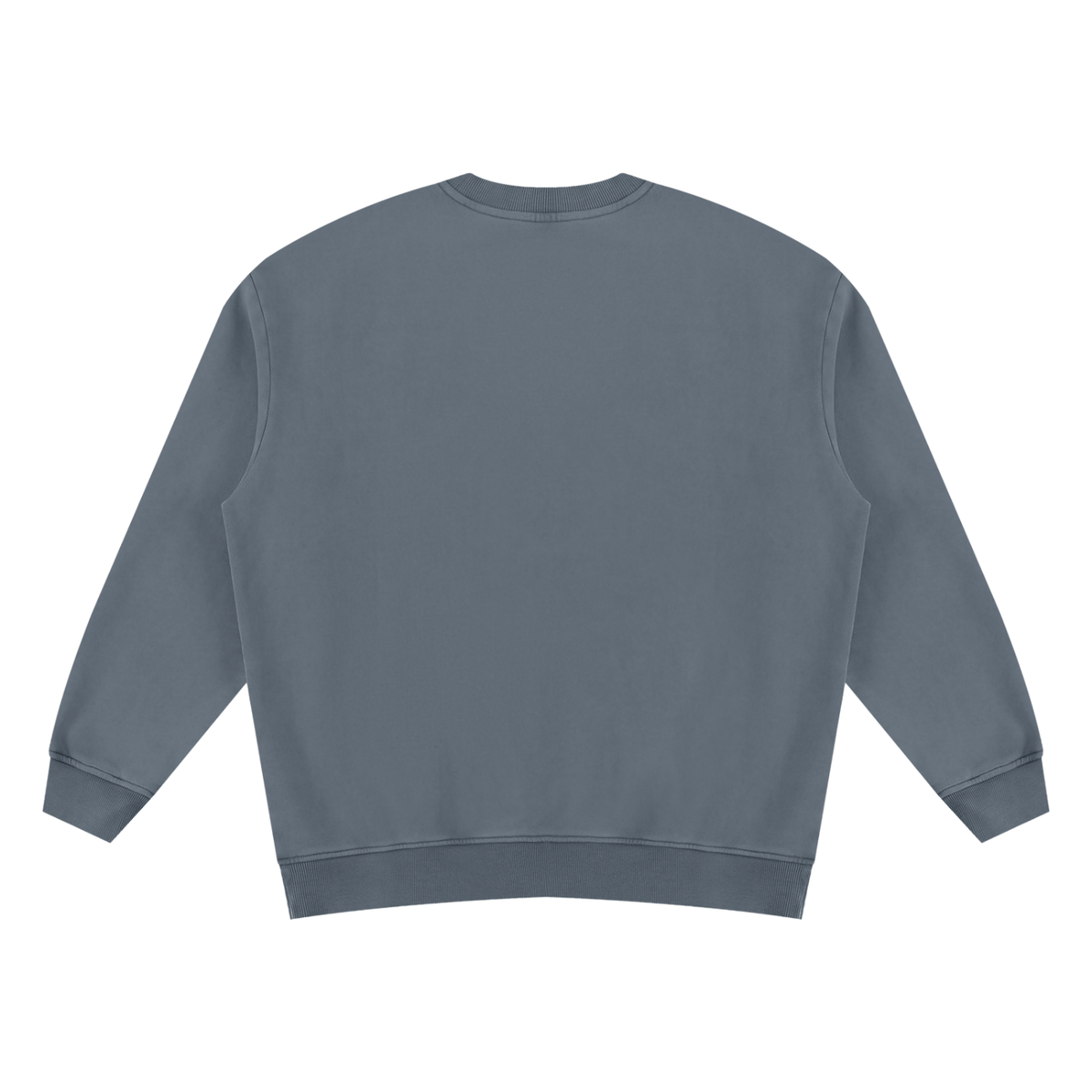 Unisex Vintage Wash Fleece Sweatshirt in washed blue, alternate angle