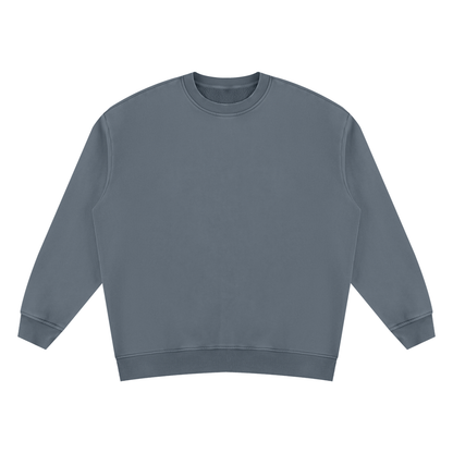 Unisex Vintage Wash Fleece Sweatshirt in washed blue