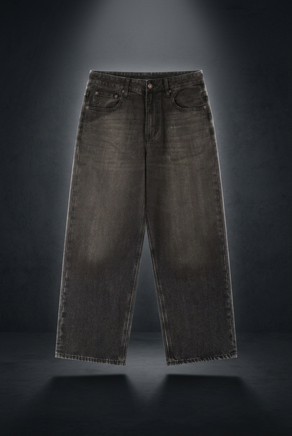Unisex Vintage Wash Loose Fit Denim Jeans – Loose Fit Cotton Blend Denim
