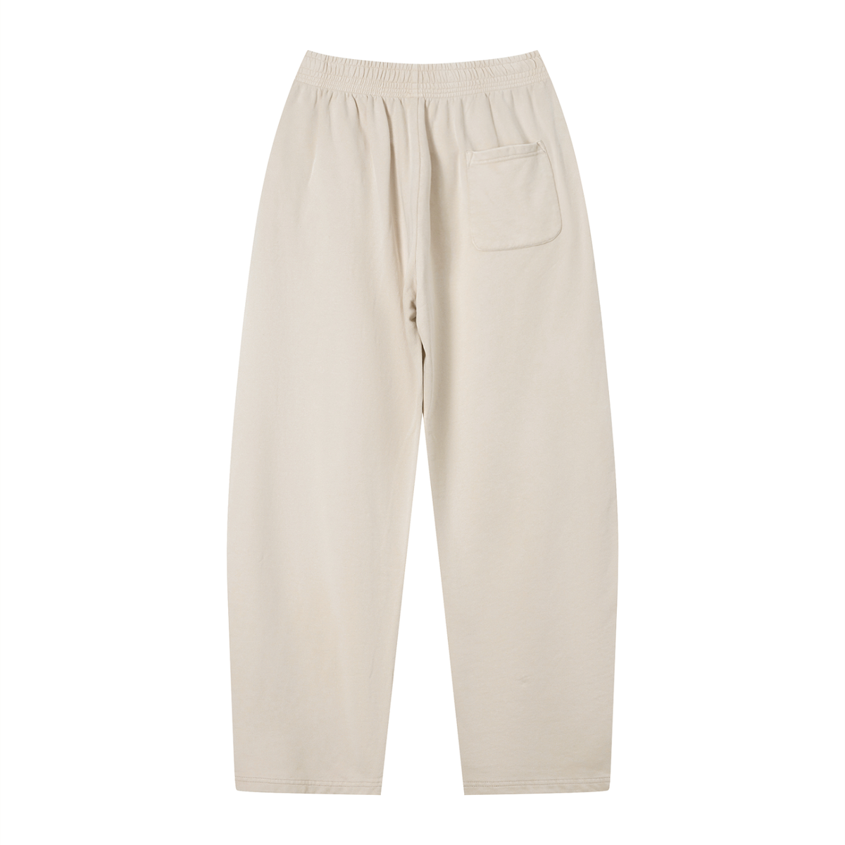 Unisex Vintage Wash Loose Sweatpants in apricot, alternate angle