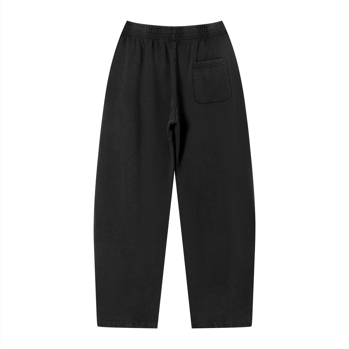 Unisex Vintage Wash Loose Sweatpants in black, alternate angle