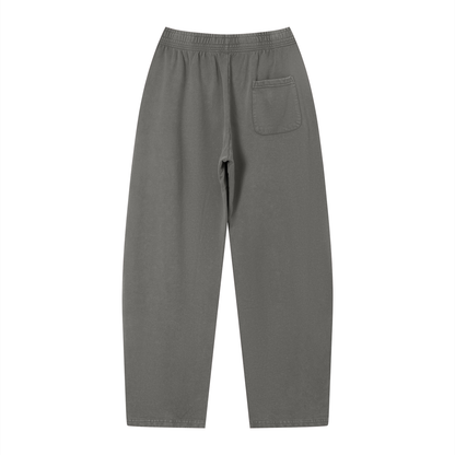 Unisex Vintage Wash Loose Sweatpants in dark gray, alternate angle