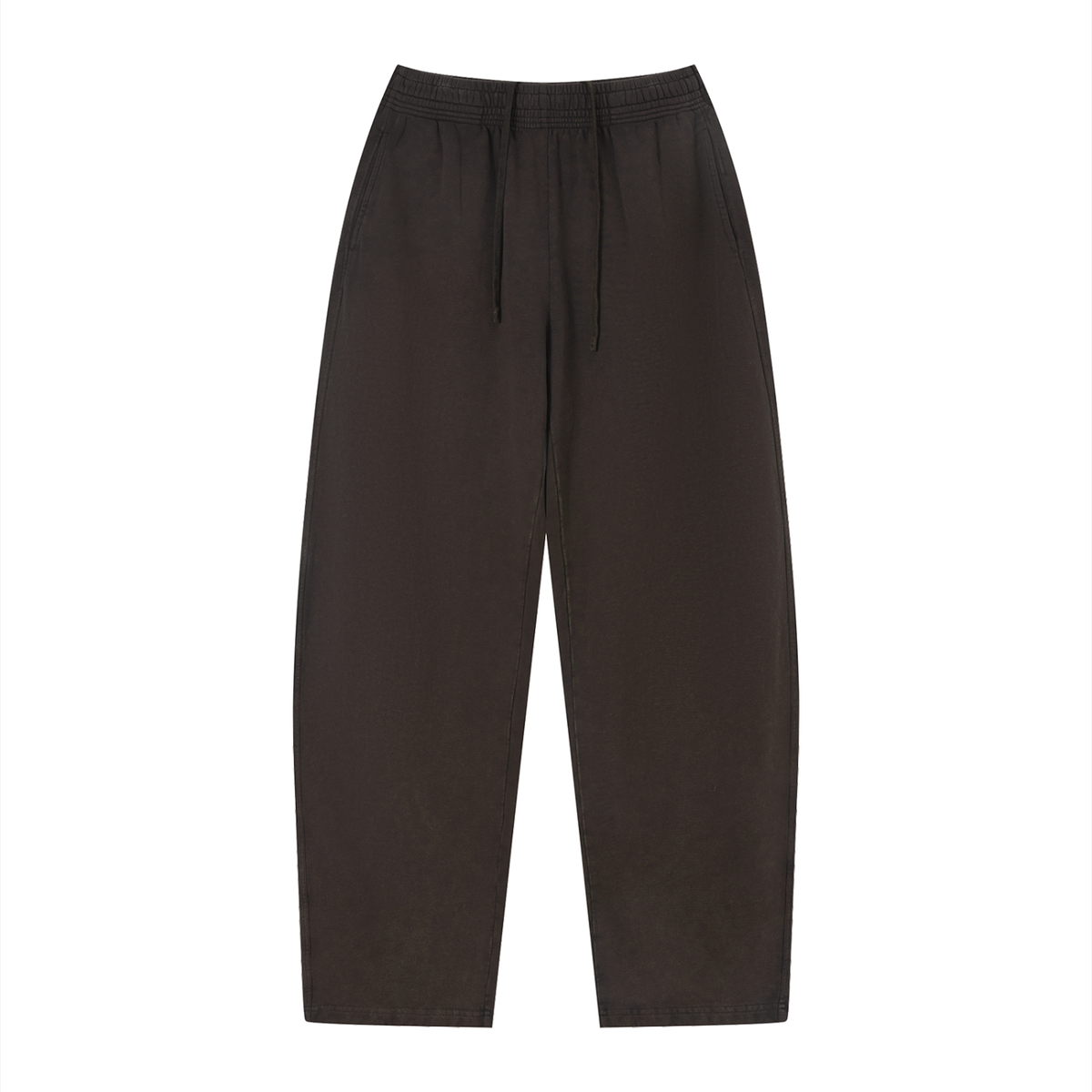 Unisex Vintage Wash Loose Sweatpants in dark purple