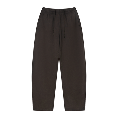 Unisex Vintage Wash Loose Sweatpants in dark purple