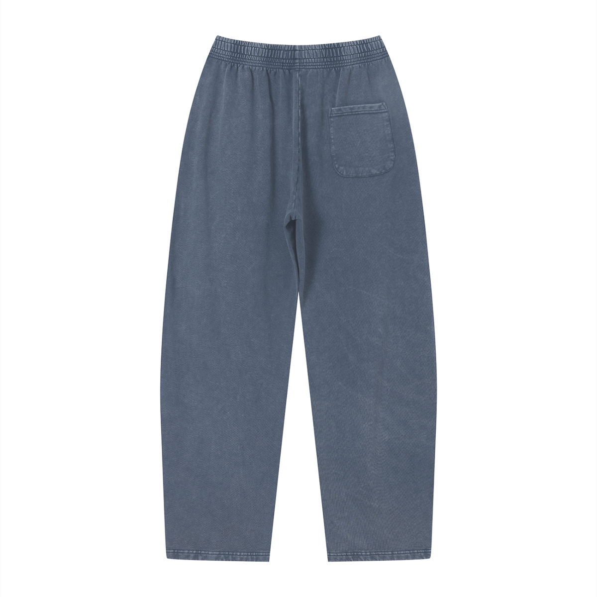 Unisex Vintage Wash Loose Sweatpants in navy blue, alternate angle
