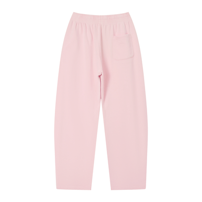 Unisex Vintage Wash Loose Sweatpants in pink, alternate angle