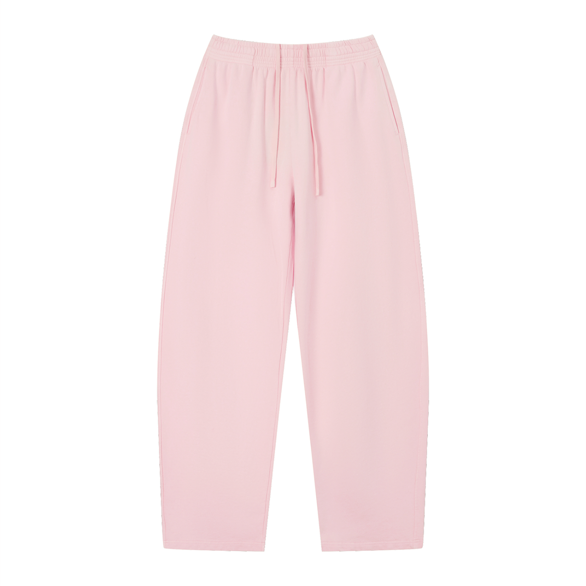 Unisex Vintage Wash Loose Sweatpants in pink