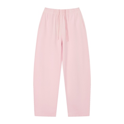 Unisex Vintage Wash Loose Sweatpants in pink