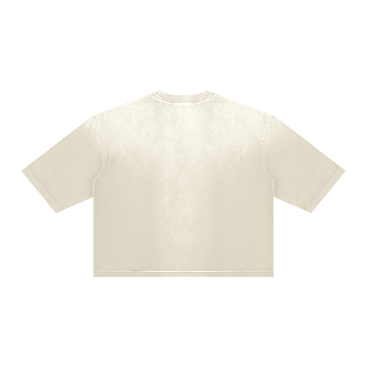 Unisex Vintage Wash Sunfade Boxy T-Shirt in apricot, alternate angle
