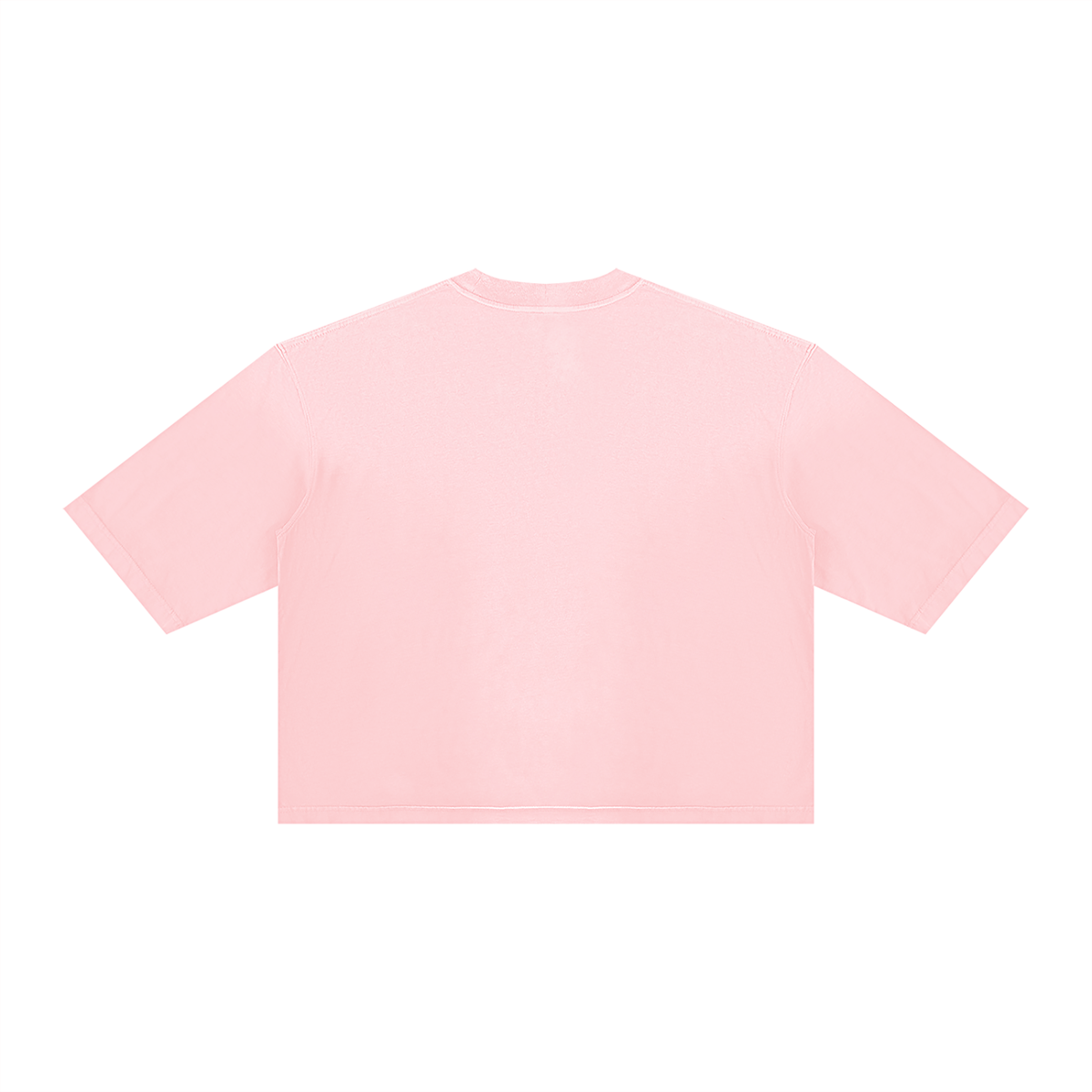 Unisex Vintage Wash Sunfade Boxy T-Shirt in pink, alternate angle