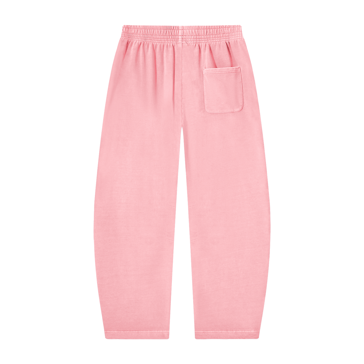 Unisex Vintage Washed Barrel Leg Sweatpants in pink, alternate angle