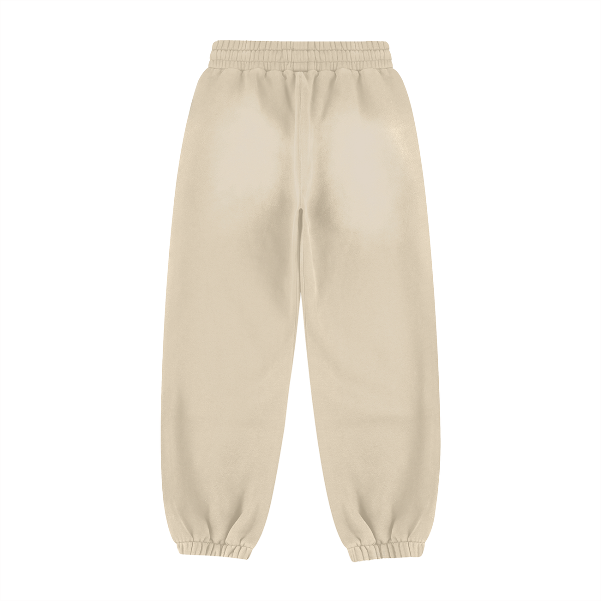 Unisex Vintage Washed Fleece Jogger Sweatpants in apricot, alternate angle