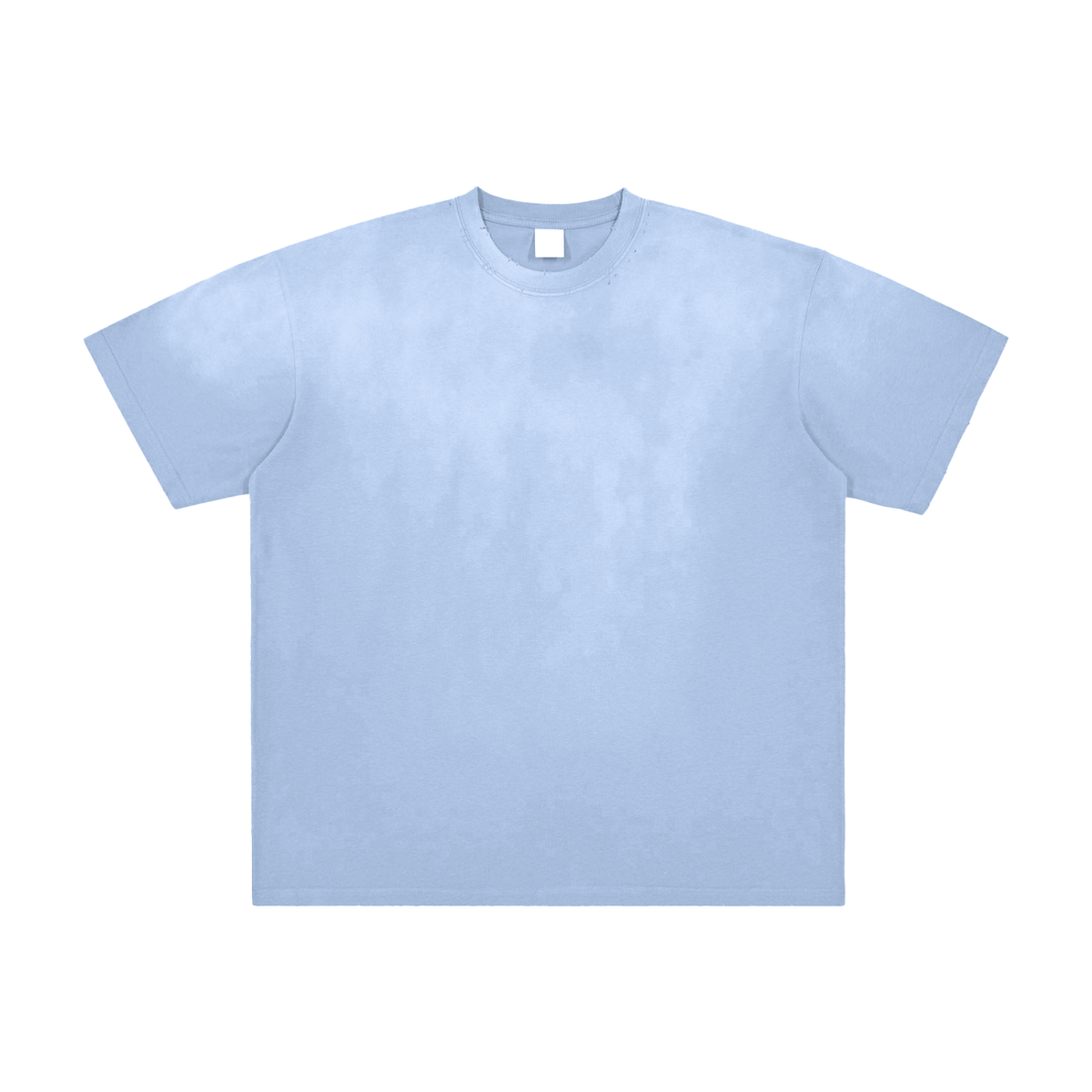 Unisex Vintage Washed Frayed T-Shirt in blue