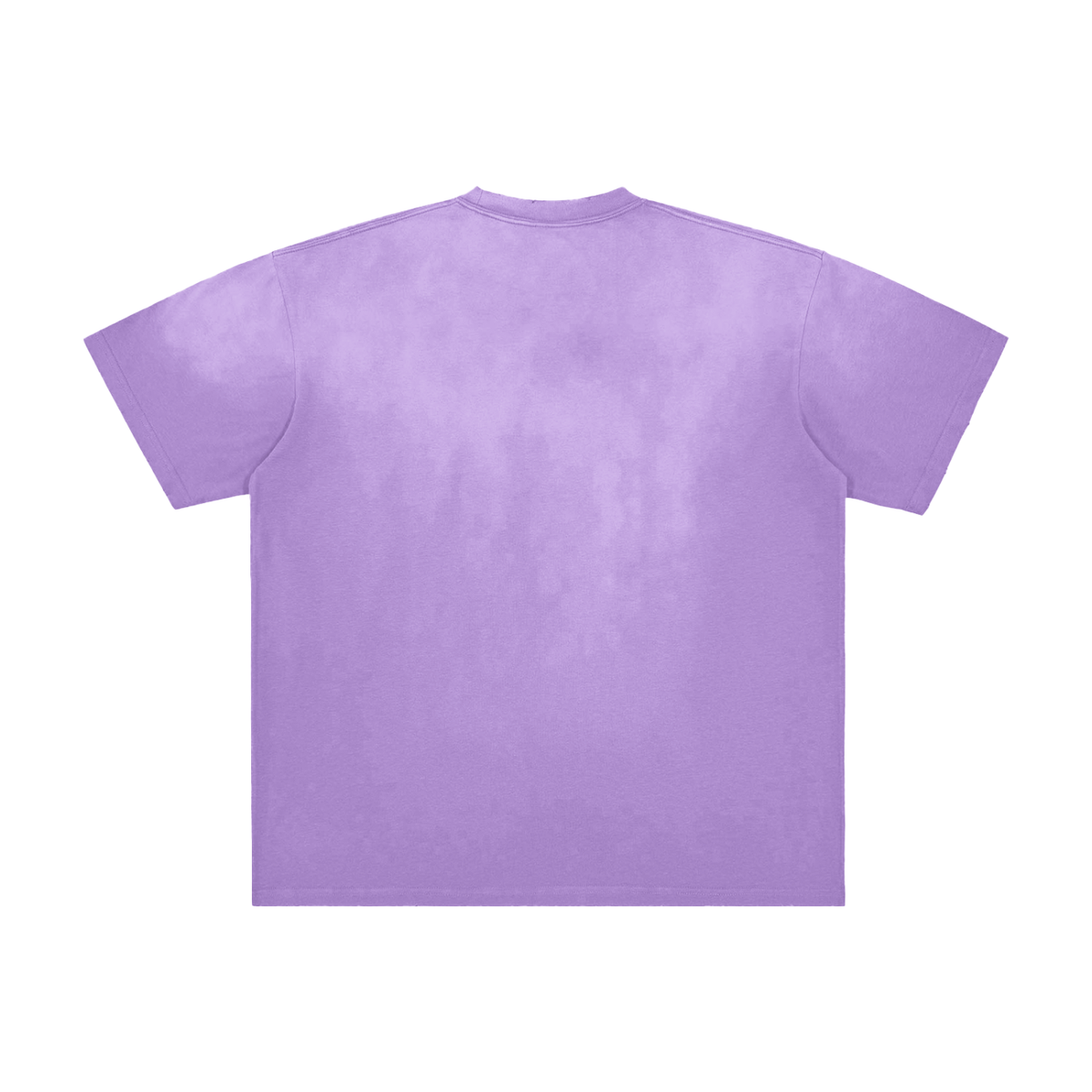 Unisex Vintage Washed Frayed T-Shirt in purple, alternate angle