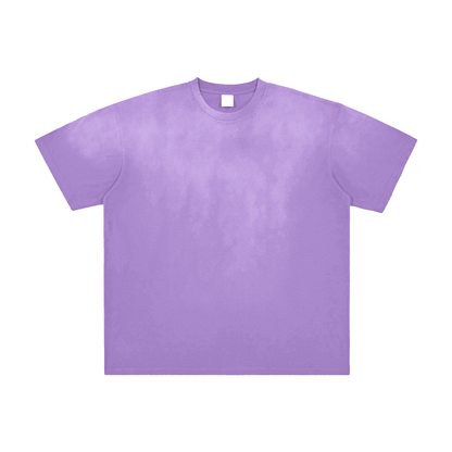 Unisex Vintage Washed Frayed T-Shirt in purple