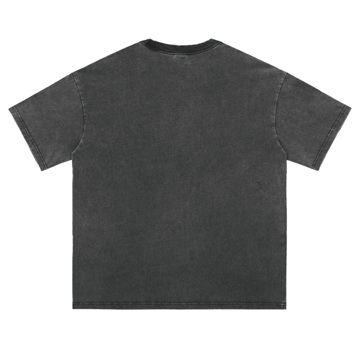 Unisex Vintage Washed Loose Fit T-Shirt in dark gray, alternate angle