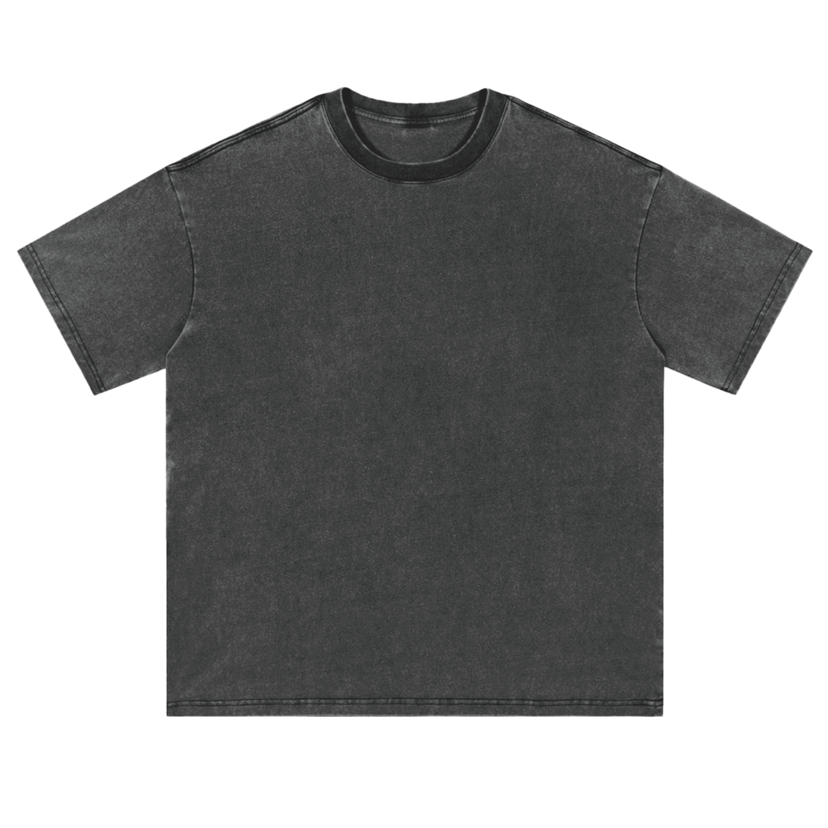 Unisex Vintage Washed Loose Fit T-Shirt in dark gray