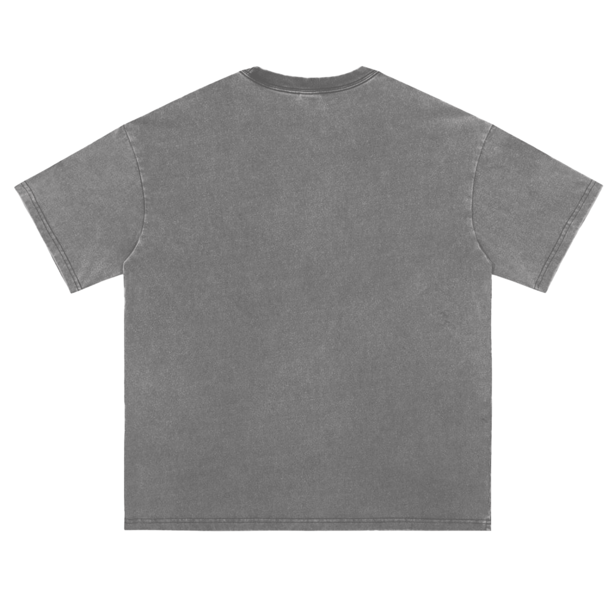 Unisex Vintage Washed Loose Fit T-Shirt in light gray, alternate angle