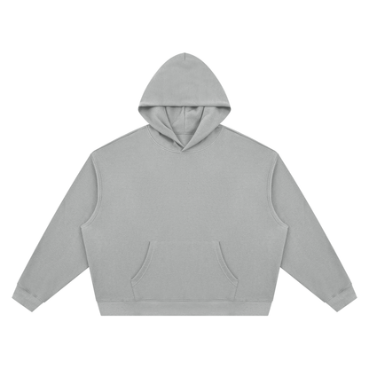 Unisex Waffle Boxy Hoodie in light gray