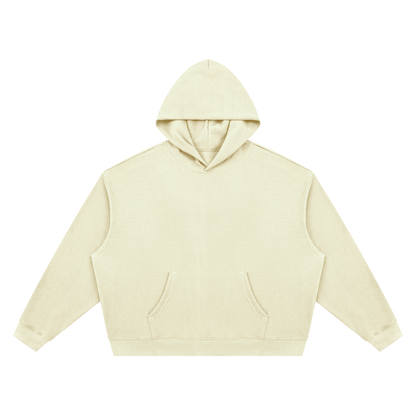 Unisex Waffle Boxy Hoodie in mild apricot